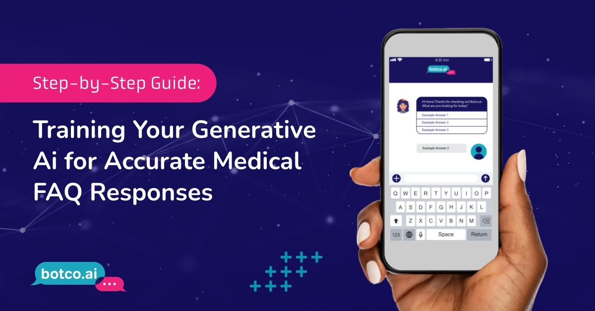botcoai's tweet image. Healthcare is an industry that never sleeps, and answering medical FAQs is an area where Generative AI can truly shine. Our step-by-step guide will teach you how to train your AI for it.
Read the guide: buff.ly/3TCwySE

#GenAI #GenAIChatbots #Chatbots #botcoai
