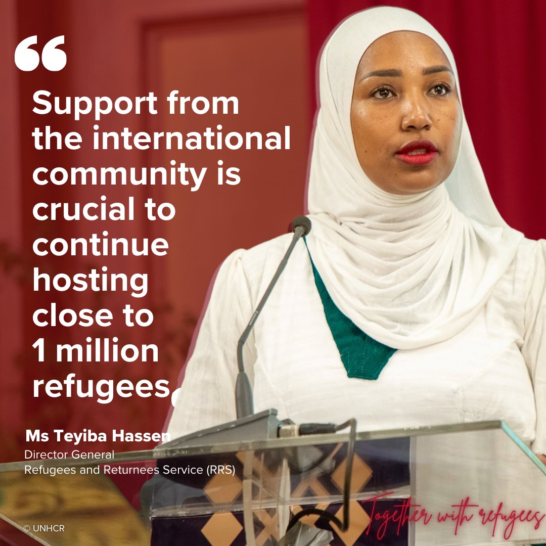 'Support from the international community is crucial to continue hosting close to 1 million refugees'

Ms @TeybaHassen, @RRSEthiopia General Director highlighted that  #Ethiopia stays committed to welcoming refugees during today's #TogetherwithRefugees conference.