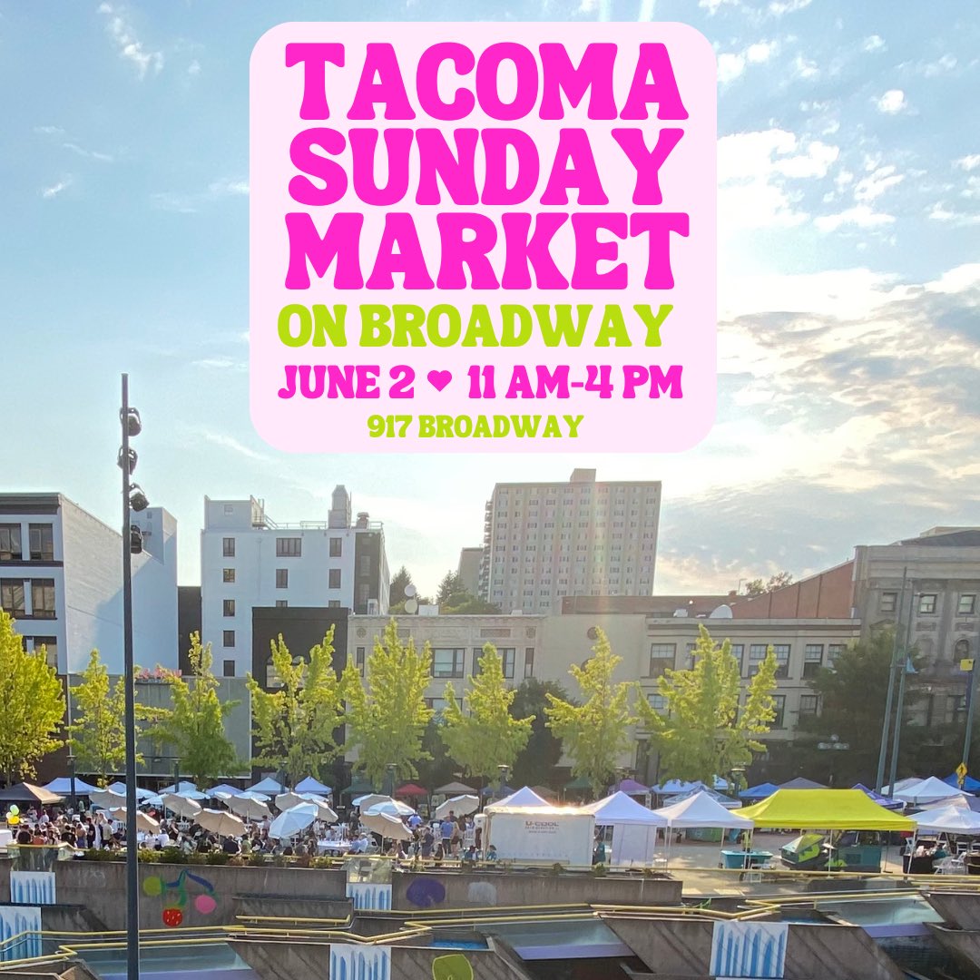 AllStarVintage's tweet image. Tacoma Sunday Market on Broadway starts first Sundays in June. ❤️🙌🏽🚀

#CommunityOverEverything