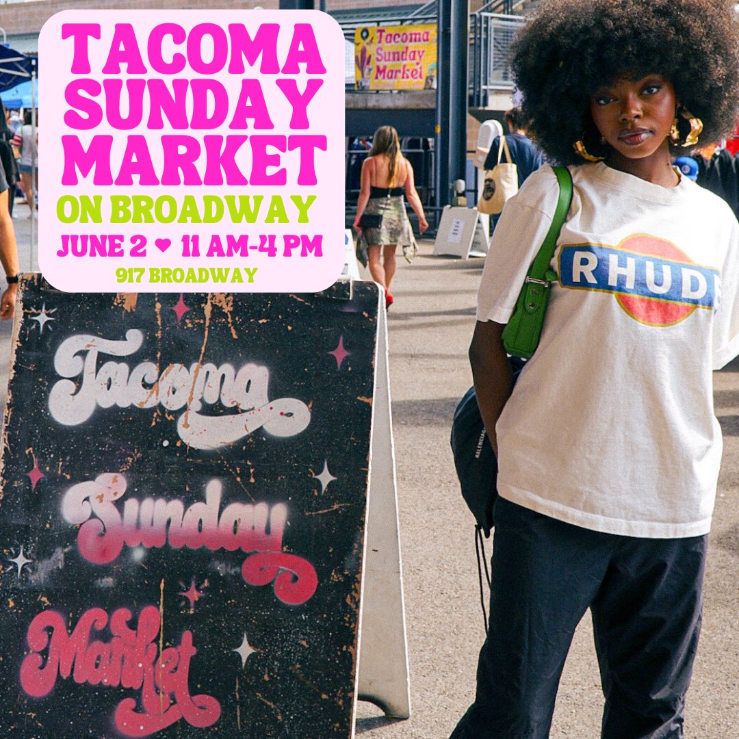 AllStarVintage's tweet image. Tacoma Sunday Market on Broadway starts first Sundays in June. ❤️🙌🏽🚀

#CommunityOverEverything