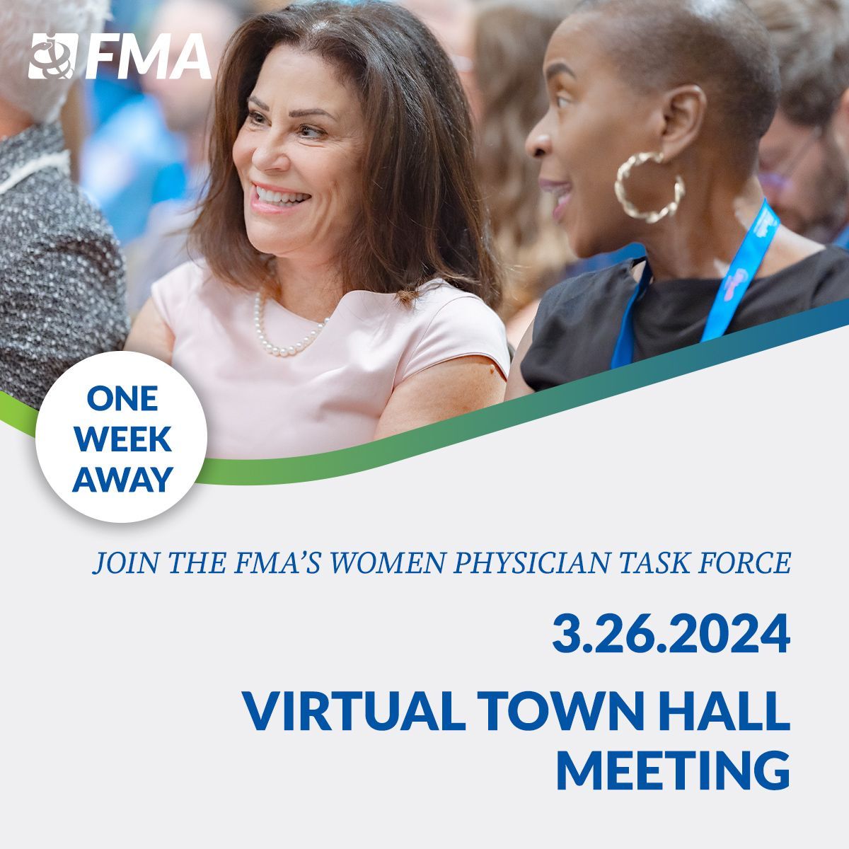 👩‍⚕️ REGISTER & JOIN US - Tuesday, March 26 for a valuable virtual town hall session organized by the FMA Women’s Physician Task Force, with moderation by Dr. Rebekah Bernard. Learn about specific FMA opportunities, connect with fellow physicians, and more: buff.ly/3IN6TjW