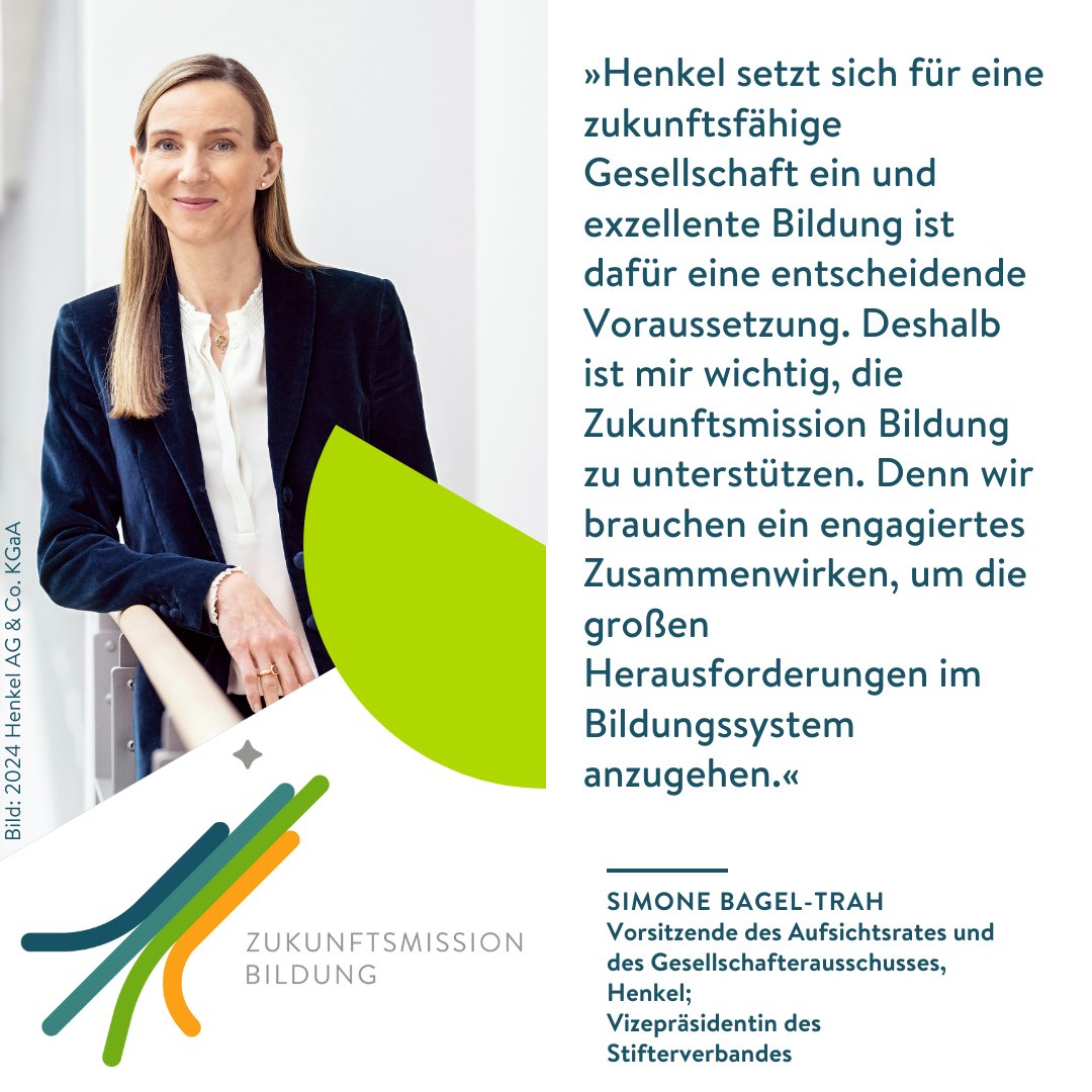 #ZukunftsmissionBildung: Haben Sie schon von unserer neuen Gemeinschaftsinitiative gehört? Mehr Infos: zukunftsmission-bildung.de Danke @Henkel für die Unterstützung der #ZMB!