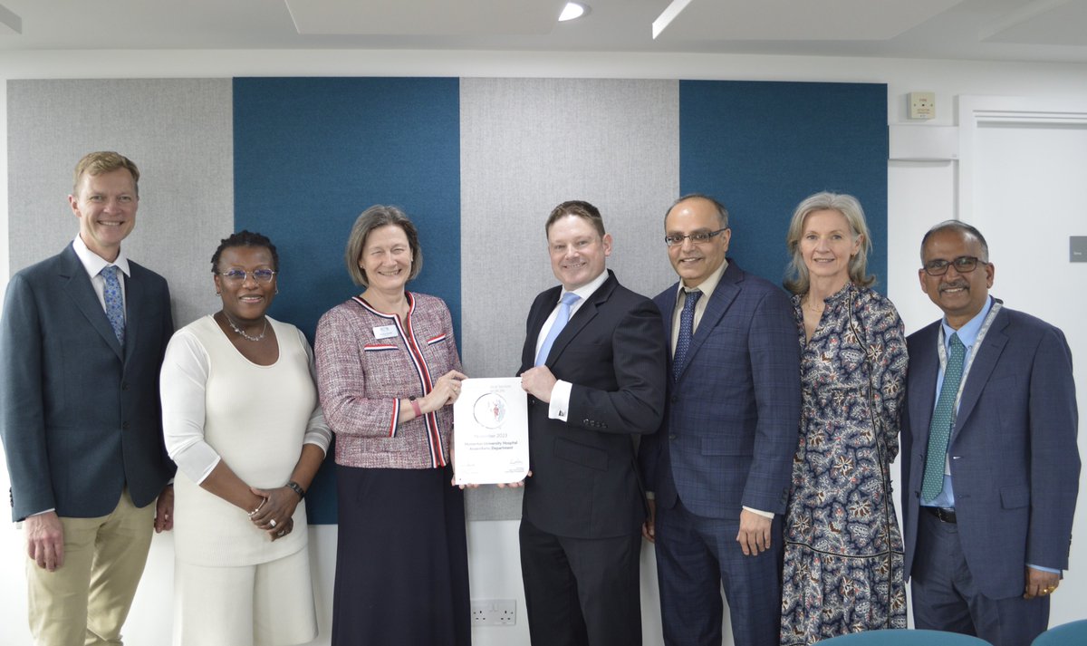 Royal College of Anaesthetists (@rcoanews) on Twitter photo Many congratulations to Homerton University Hospital who have been re-accredited (for the 3rd time!) under the College's Anaesthesia Clinical Services Accreditation (ACSA) scheme.
<a href="/HUHgas/">Homerton Anaesthesia Dept</a> was the very first department to receive ACSA accreditation.
ow.ly/6G6F50QXO9A Many congratulations to Homerton University Hospital who have been re-accredited (for the 3rd time!) under the College's Anaesthesia Clinical Services Accreditation (ACSA) scheme.
<a href="/HUHgas/">Homerton Anaesthesia Dept</a> was the very first department to receive ACSA accreditation.
ow.ly/6G6F50QXO9A