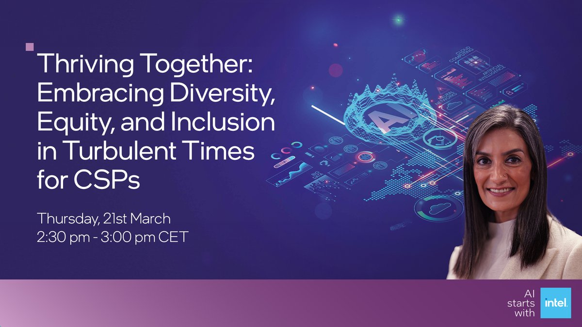 It's about thriving together! Let's discuss tomorrow at 2:30pm how 'Embracing Diversity, Equity, and Inclusion in Turbulent Times for CSPs' can shift from an obligatory burden to a strategic advantage in order to enhance your company's performance. #CloudFest2024 #AIEverywhere