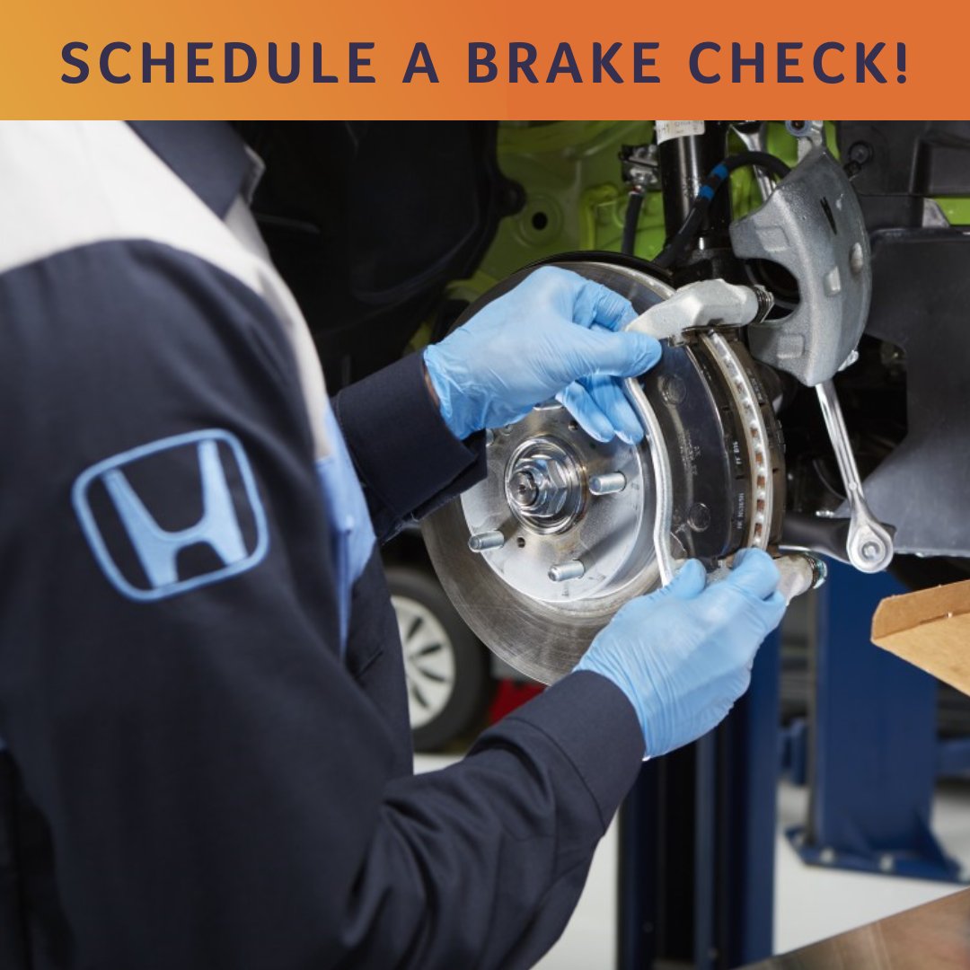 Whether it's a squeaky brake pad or a more complex issue, our technicians have the skills to get your brakes in tip-top shape. Click the link in our bio to schedule now! #BrakeCheck #Brakes #HondaService #Honda