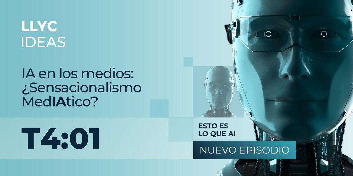 🕒 ¿Ya escuchaste el último episodio de #EstoEsLoQueAI sobre IA y periodismo? ¡No dejes que se te pase! 

Descubre los retos y oportunidades que la IA presenta como noticia para los medios de comunicación y la sociedad 👉 ow.ly/f1P130sAZ7u