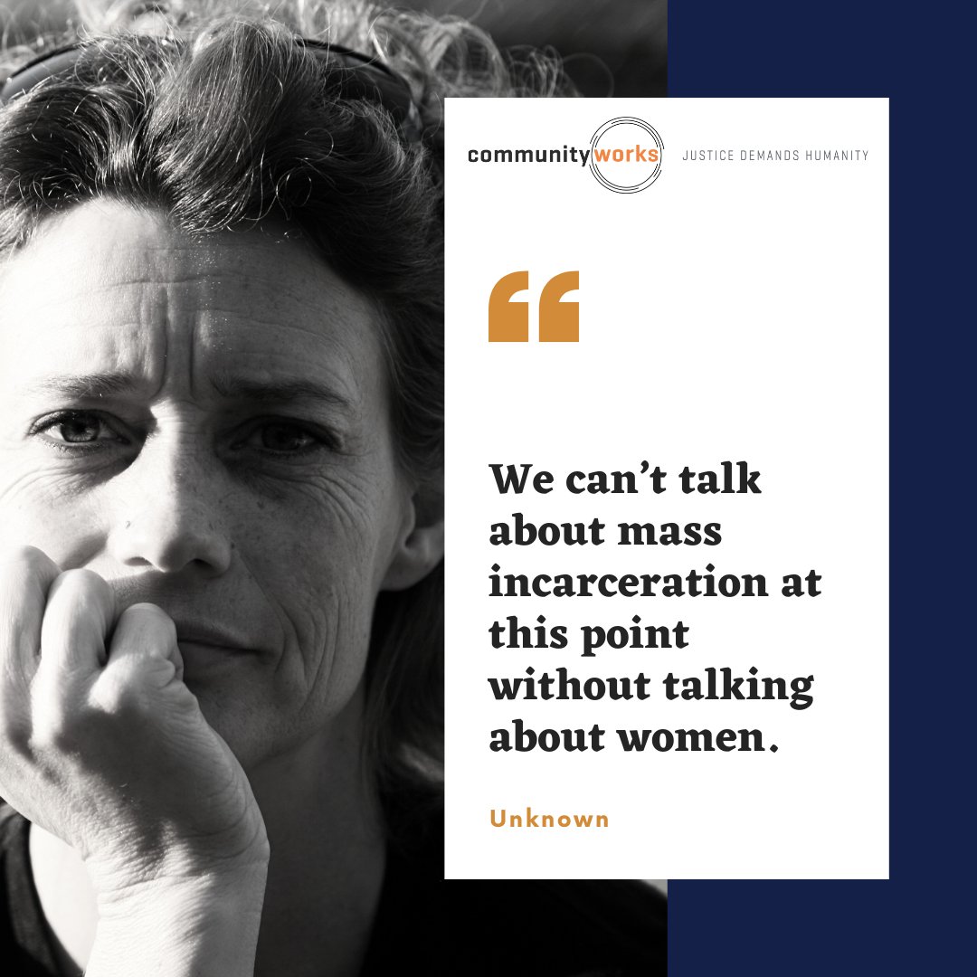 Honoring women's resilience means acknowledging the impact of mass incarceration. Countless women behind bars are caregivers, and their absence is felt in families. Let's prioritize gender-responsive policies and restorative justice. Learn more: communityworkswest.org/our-work/.