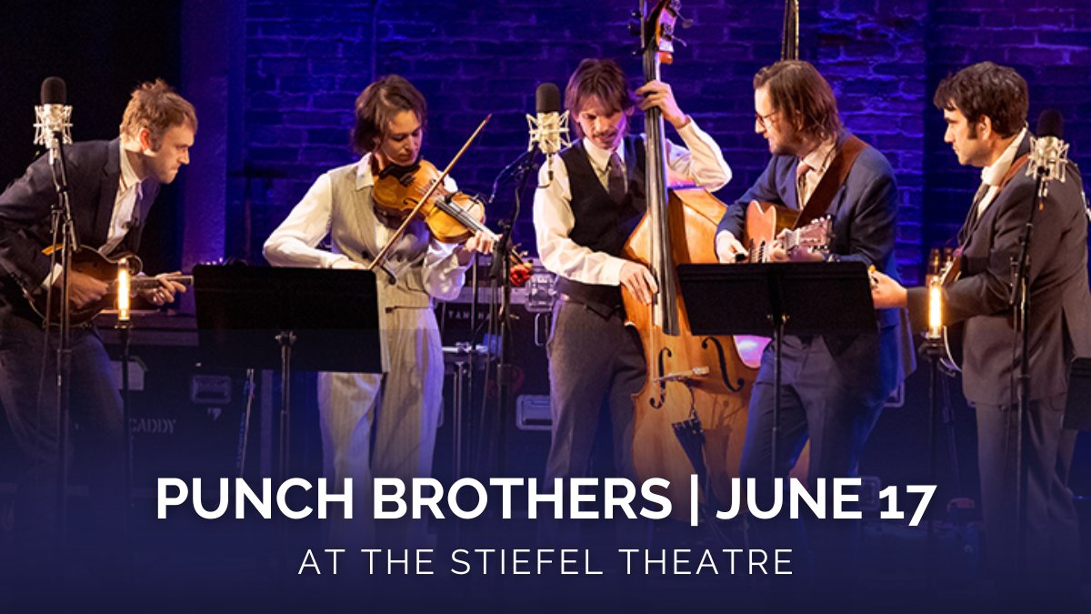 The Bluegrass legends @punchbrothers are bringing their incredible show to the Stiefel on 6/17! Spend an evening with this Grammy Award-winning group as they perform your favorite folk & bluegrass hits LIVE like you've never seen before. 🤩 Find seats at: bit.ly/pbst24