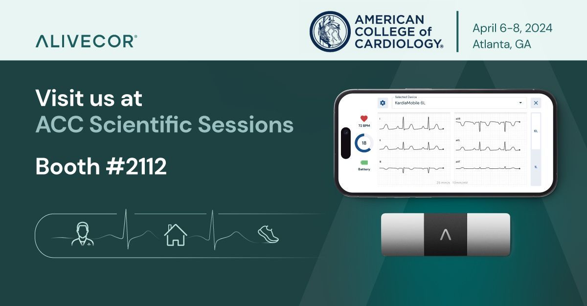 Visit us at #ACC24 to learn about KardiaMobile 6L, our medical-grade 6-lead ECG device, and our point-of-care and remote monitoring solutions. Stop by our booth to meet the team and learn more. We look forward to seeing you there! @ACCinTouch #HealthTech