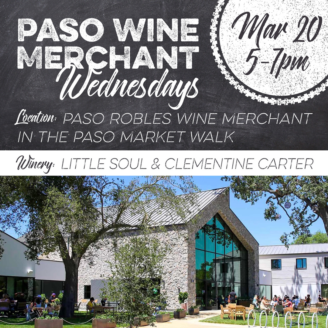 Continuing the Women's History Month celebration, today's Paso Wine Merchant Wednesday features two women winemakers who will be onsite pouring their wines:⁠ Molly Lonborg of Little Soul⁠ and Sonja Magdevski of Clementine Carter⁠ pasowine.com/events/paso-wi…