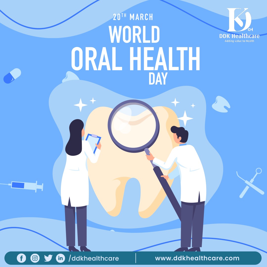 Happy World Oral Health Day! 😁 Remember, a healthy smile starts with good oral hygiene habits. Brush, floss, and rinse regularly for a brighter, healthier future!🌟#WorldOralHealthDay #HealthySmile #DDK #DDKHealthcare #HealthcareSpecialist #Surgicals #Surgicaltools