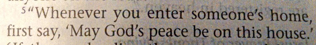 Luke 10:5
