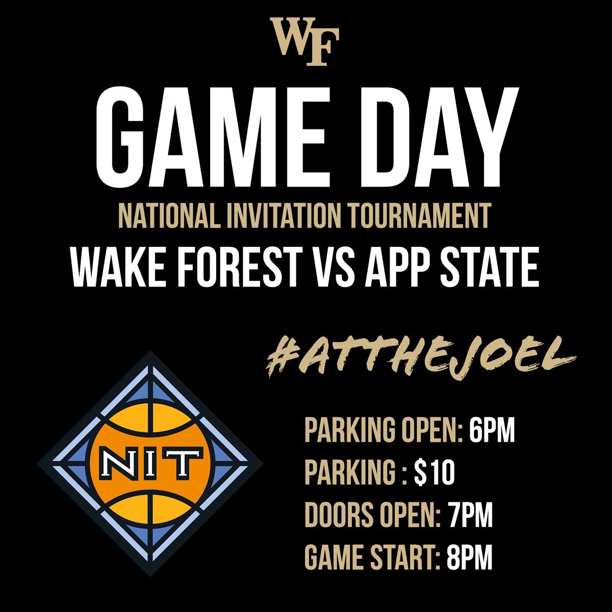 Let's do this #atTheJoel #GoDeacs 
Tickets: ljvm.com