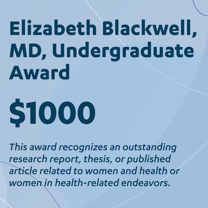 The Elizabeth Blackwell Undergraduate Award ($1,000) deadline has been extended to Sunday, March 31, recognizing a report, thesis, or published article related to women and health or women in health-related endeavors. Learn more and apply: csw.ucla.edu/funding/underg…