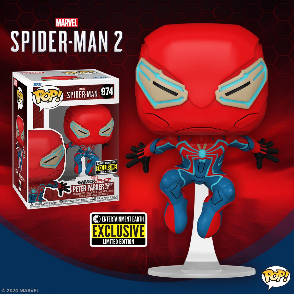 Swing into action with our new Spider-Man 2 Peter Parker Velocity Suit Funko Pop! Vinyl Figure #974 - Entertainment Earth Exclusive! 🕷️🕸️ eearth.us/?l=8s18s