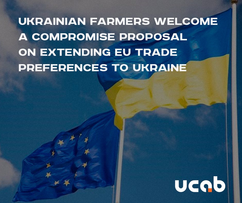 🙌 Ukrainian farmers welcome a compromise proposal on extending EU trade preferences to Ukraine. Details 📌 bit.ly/3TrWG1f