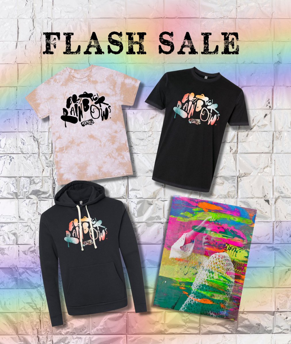 FLASH SALE 🖤 Shop all Black Rainbows merch at 20% off starting now through Monday at 12pm EST Store -> corinnebaileyrae.com/shop