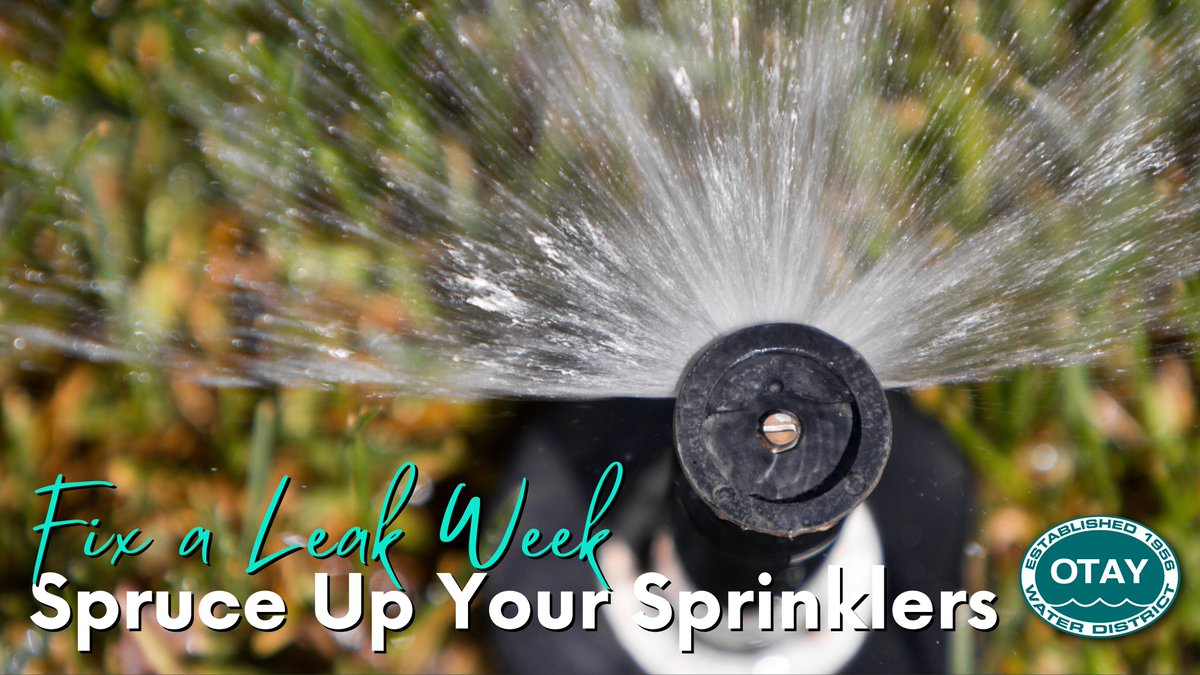 Spring is a great time to spruce up your irrigation system!
🔍Inspect your sprinkler heads
🔧Connect them tightly to avoid leaks
↩️Direct spray to landscape, not pavement
✔️Check for soggy areas caused by loose pipe joints
🖥️More #FixALeakWeek tips at bit.ly/byeleak