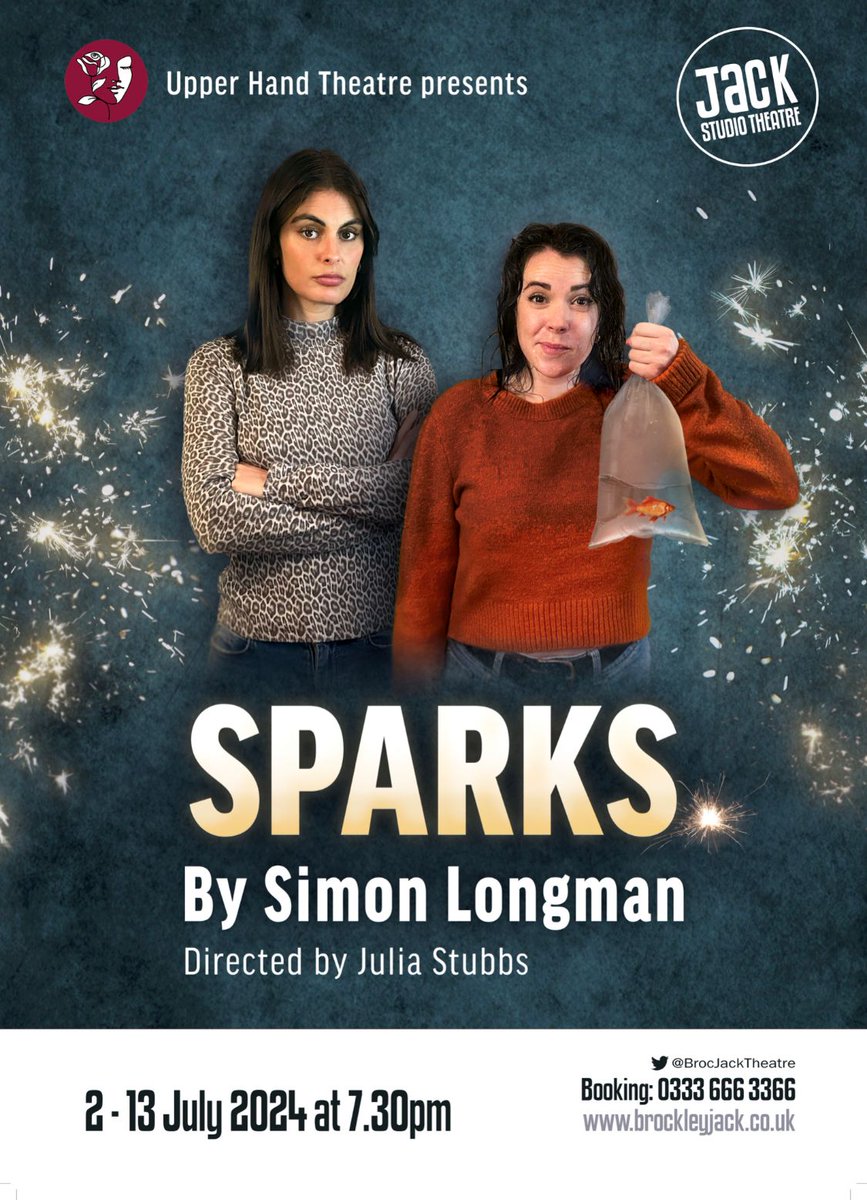 Thrilled to be working with @UpperHandtc on a revival of SPARKS by Simon Longman coming to @BrocJackTheatre this July You won’t want to miss @LMMinichiello & @emmariches_ in this off-beat story of sisterhood and finding your place in the world 🎟️bit.ly/sparks-jst #theatre