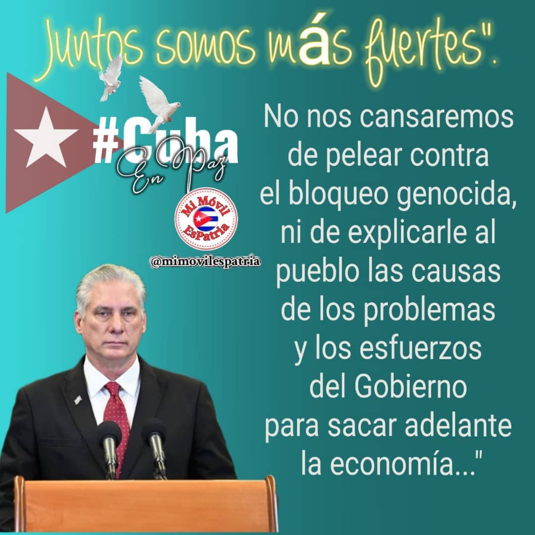 #AnapCuba #AnapLasTunas No podemos cansarnos de demostrar que sí existe el bloqueo genocida contra  #Cuba y vamos a salir adelante porque #JuntosSomosMásFuertes  <a href="/DiazCanelB/">Miguel Díaz-Canel Bermúdez</a> <a href="/FelixDuarteOrte/">Félix Duartes Ortega</a> <a href="/SarduyYamila/">Yamila Sarduy Martínez</a> <a href="/OsmaniPerez18/">Osmani Pérez Márquez</a> <a href="/yoel_palmero/">Yoel Palmero Meneses</a> <a href="/RafaelAnap/">Rafael Santiesteban Pozo</a> <a href="/infante_michel/">Michel Peña Infante</a>