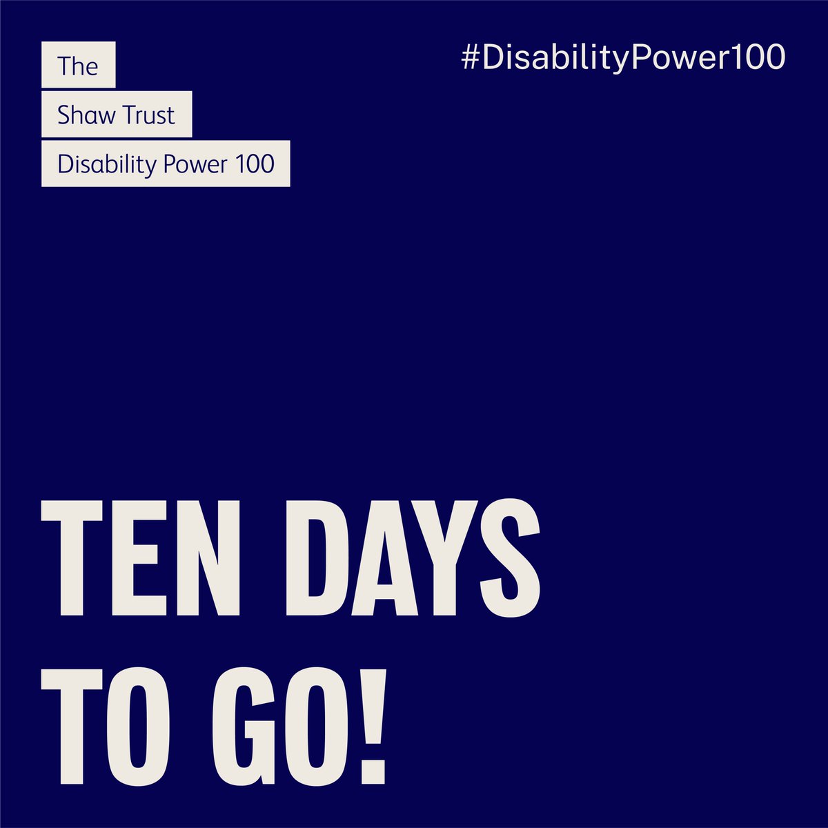 * Why am I not on the Disability Power 100? *

Every year there are disabled people who are simply not nominated.

So, don’t assume someone else will do it and don’t be too modest to nominate yourself!

Nominate now: bit.ly/3Vg8gz1
