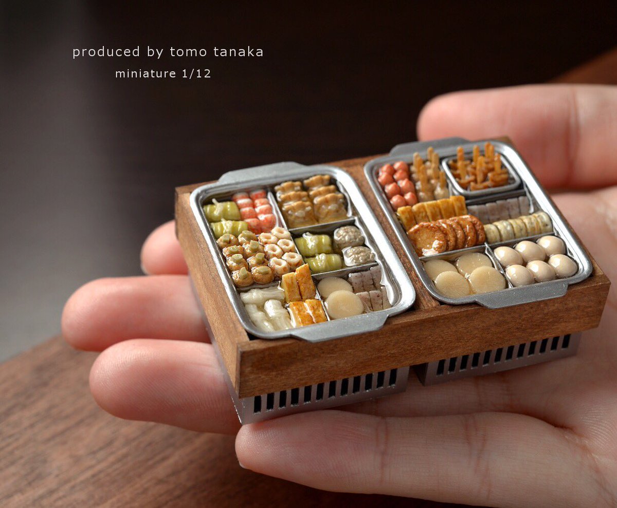 miniature_MH's tweet photo. 先日の放送で所ジョージさんに
褒めて頂いたおでんです🍢
私は大根と厚揚げがすきー https://t.co/MrhvX3whxK