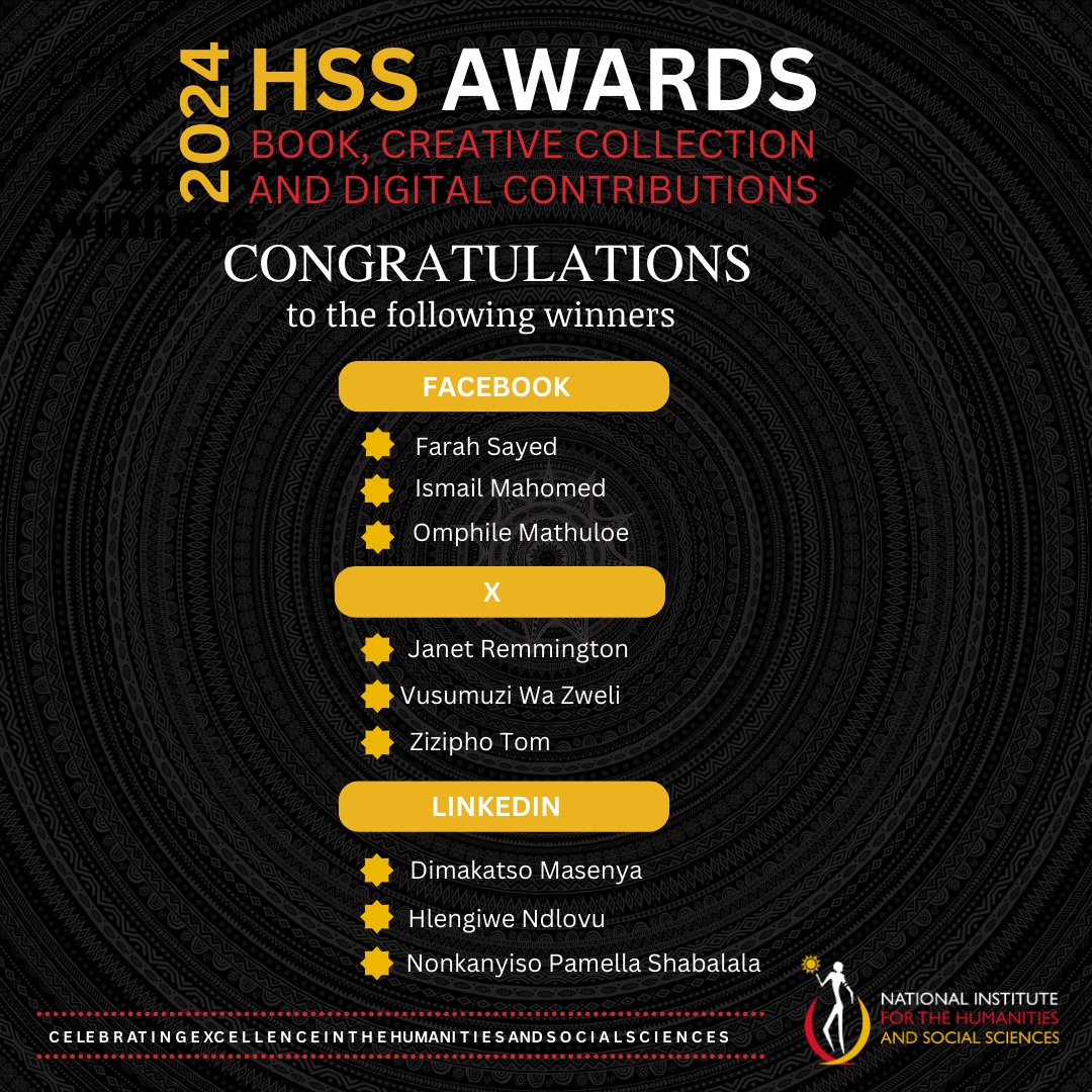 Congratulations to the winners of our #HSSAwards2024 book hamper giveaway! We will be contacting each of you shortly.