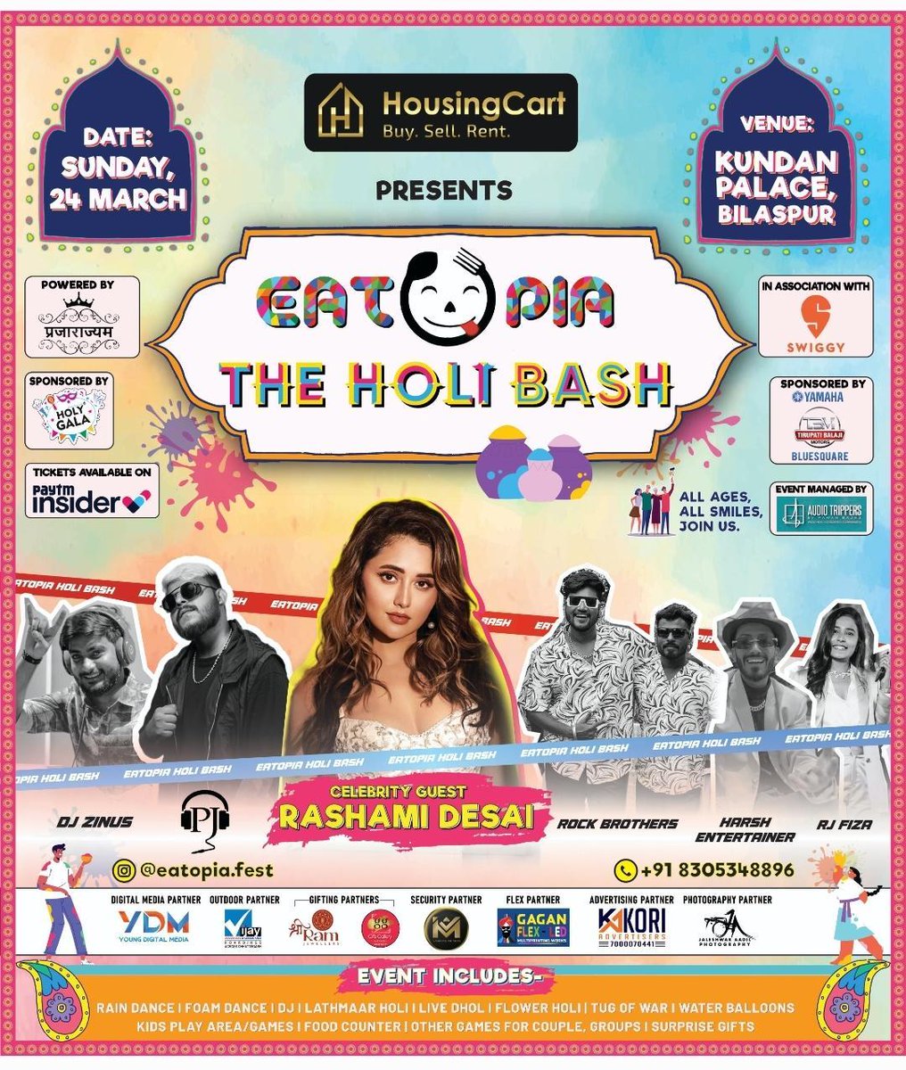 Rashami will attend Holi Bash In Bilaspur. ❤️

#rashamidesai #rashamians
<a href="/TheRashamiDesai/">Rashami Desai</a> ❤️🧿
