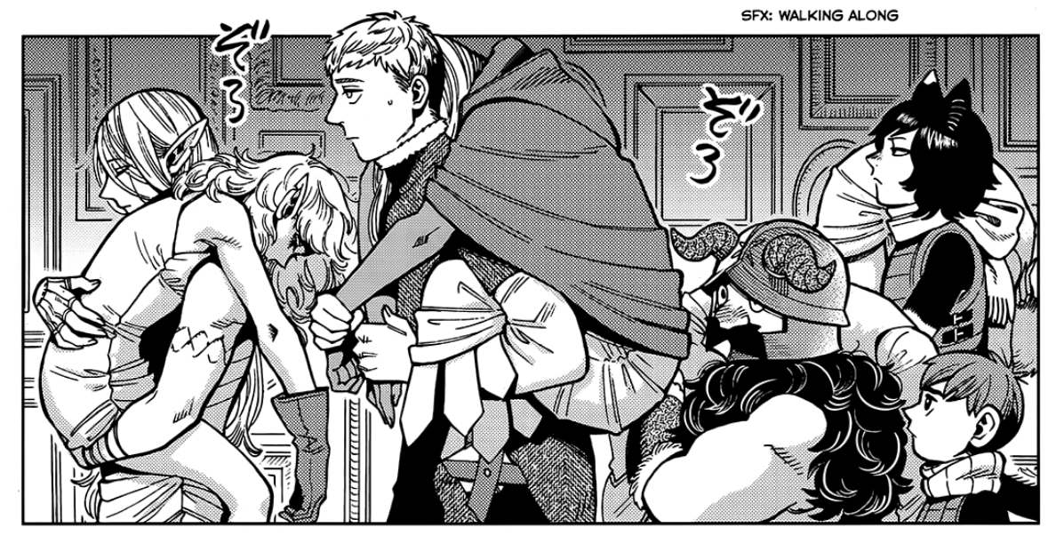 _kikimari_'s tweet photo. This scene stands out the most to me when confronting the potential of Laios' seething hatred for humanity and how the character couldn't be more the opposite (heavy spoilers) 🧵 https://t.co/vFGGLzz0Om