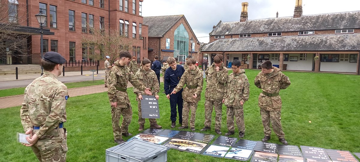 Thanks to the Army Engagement Team who took cadets from all three Sections through their paces today and briefed them on careers in the Army.