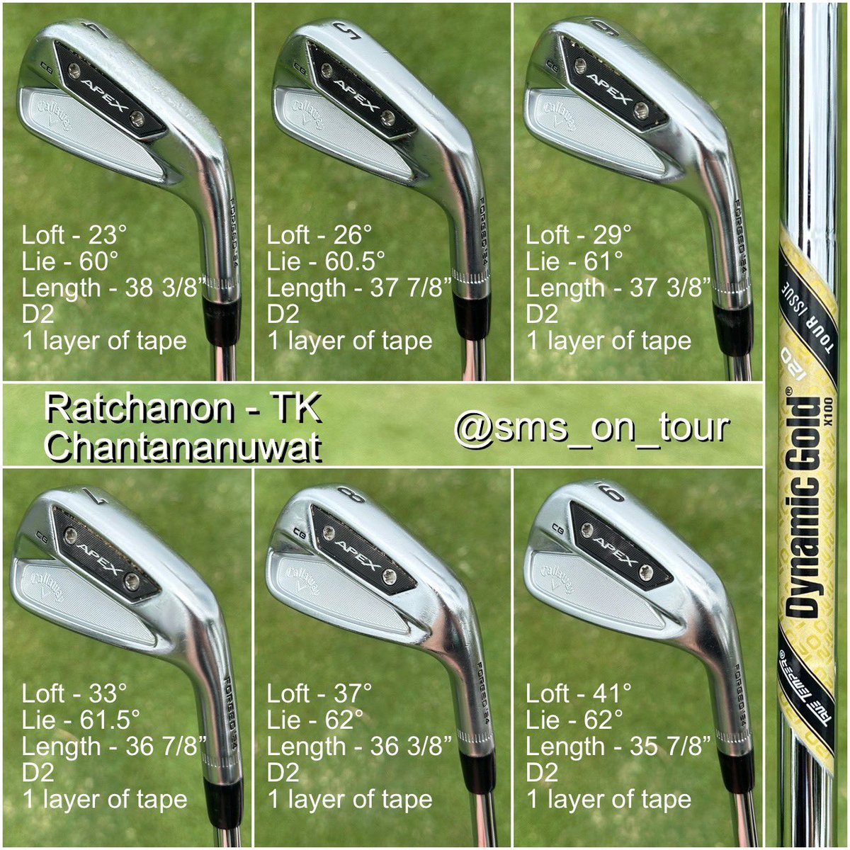 InsideTourGolf's tweet photo. Ratchanon (TK) Chantananuwat #witb in Singapore https://t.co/P6mWUanjsW