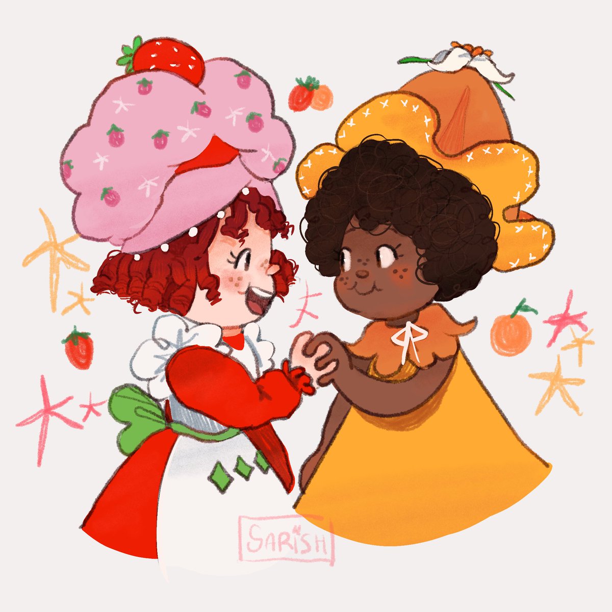 sarishtks's tweet photo. Girlfriends *º🍓✨🍊. #strawberryshortcake #orangeblossom https://t.co/YF5UTPUjZe