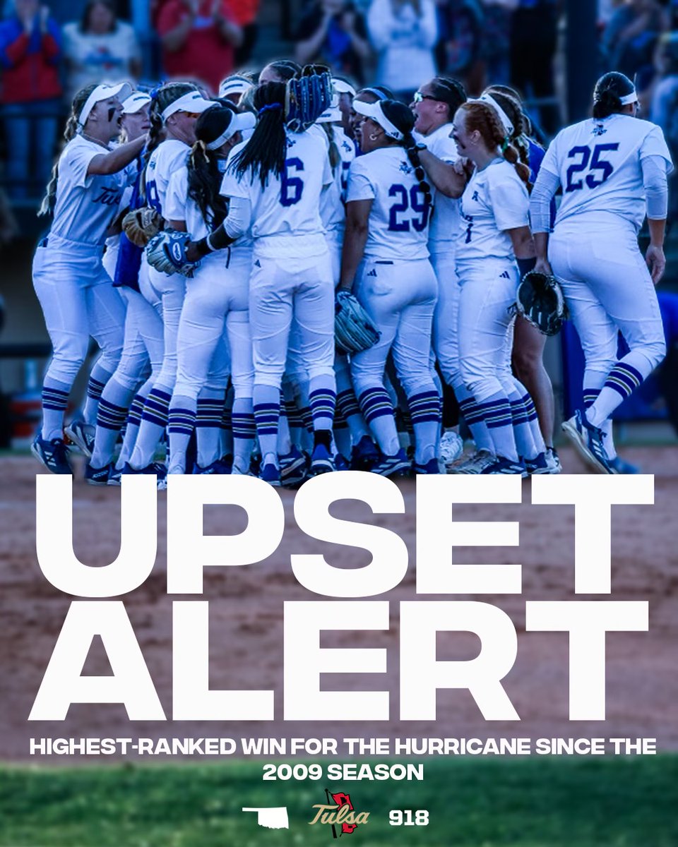 About last night! 

The Hurricane picked up its highest-ranked win since 2009! 

First Top-10 win since taking down #6 Texas on the road in 2013! 

#ReignCane 🌀🥎