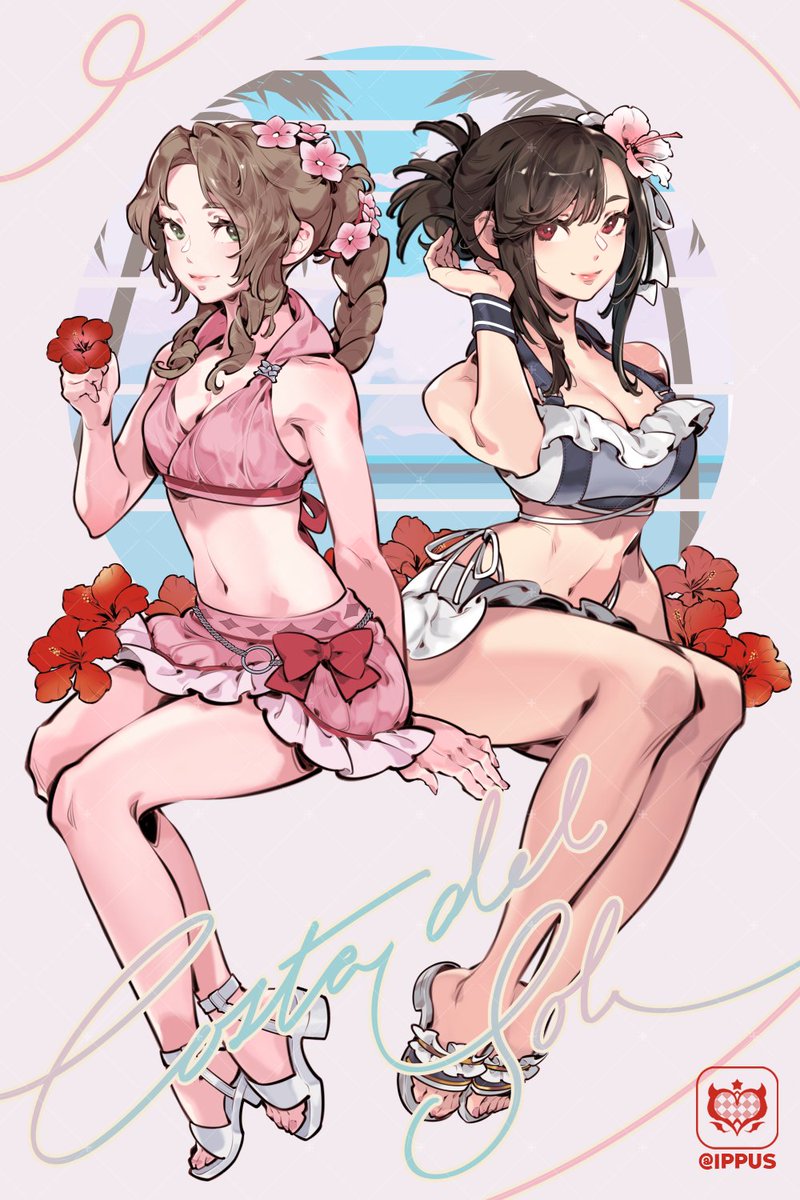 ティファ「#FF7R #エアリス #ティファ 」|✧ Ippus ✧ 이나영 ✦ ✦ @ Sakuracon 2813のイラスト