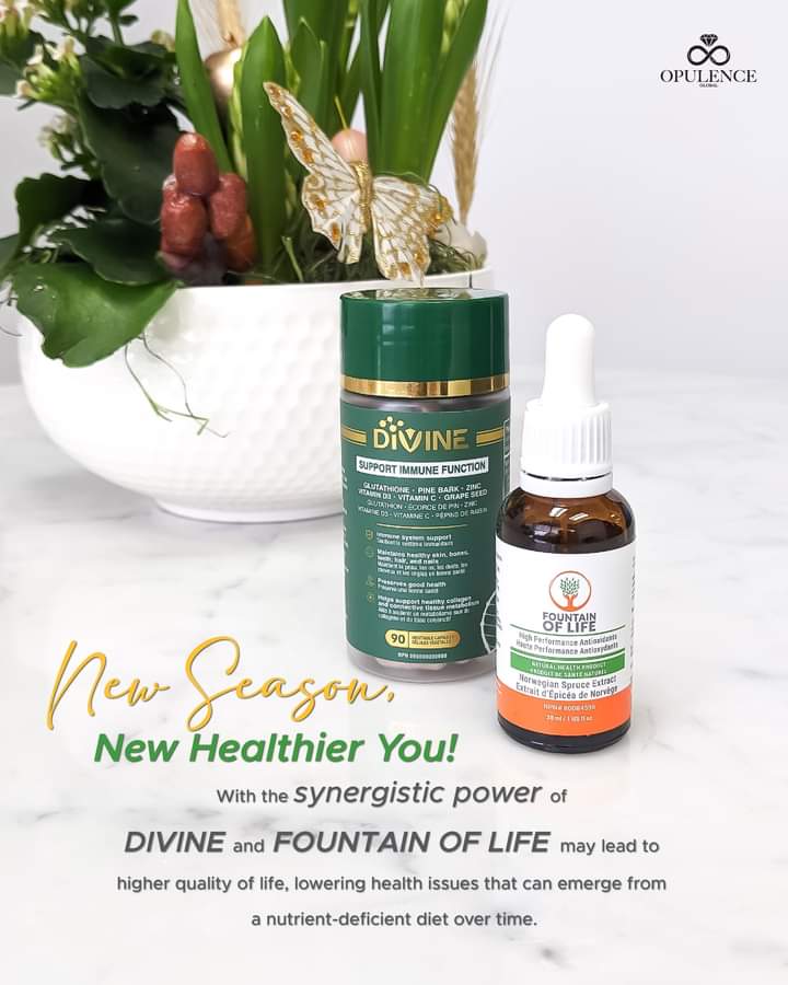 Elevate health with Divine & Fountain of Life! Combat dysfunction, boost immunity, and enhance well-being. Discover the synergy now! 🌿💖 #DivineSynergy #FountainOfLife
