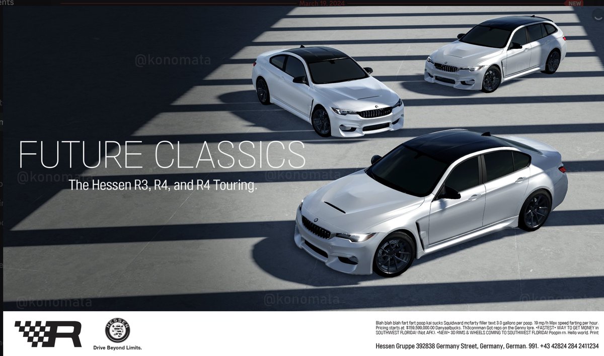 Guys! Huge Update news 🤯.

BMW and Lamborghini's are slightly remodeled and are being added to the game.
#Roblox #RobloxDevs