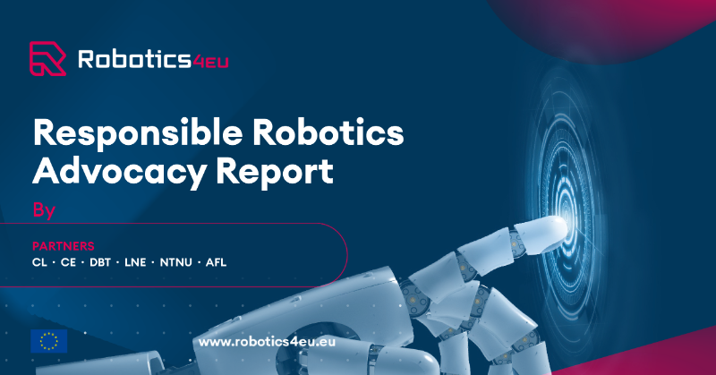 Robotics4EU's tweet photo. Our Report on Responsible Robotics Advocacy is out! 📢

It delineates an advocacy strategy for responsible

robotics development in the EU. 🤖

For ➕ details click here 👉 https://t.co/faKCiEbZAz