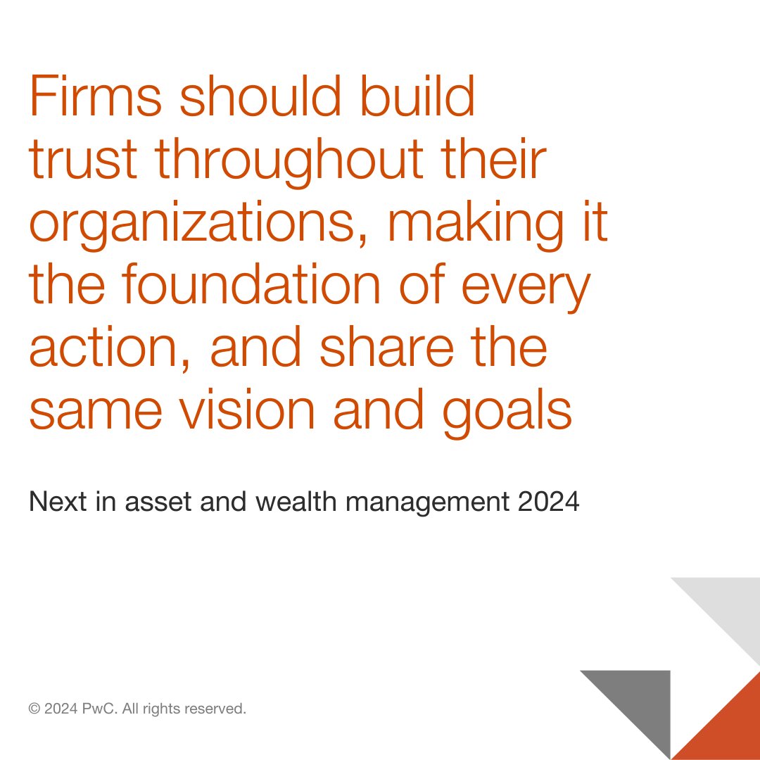 Asset and #wealthmanagers are facing rising stakeholder expectations, a pending 'great transfer' of #wealth to young #investors, and more. Check out PwC's Next in asset and #wealthmanagement 2024 for in-depth insights on what lies ahead: pwc.to/49jOxTk