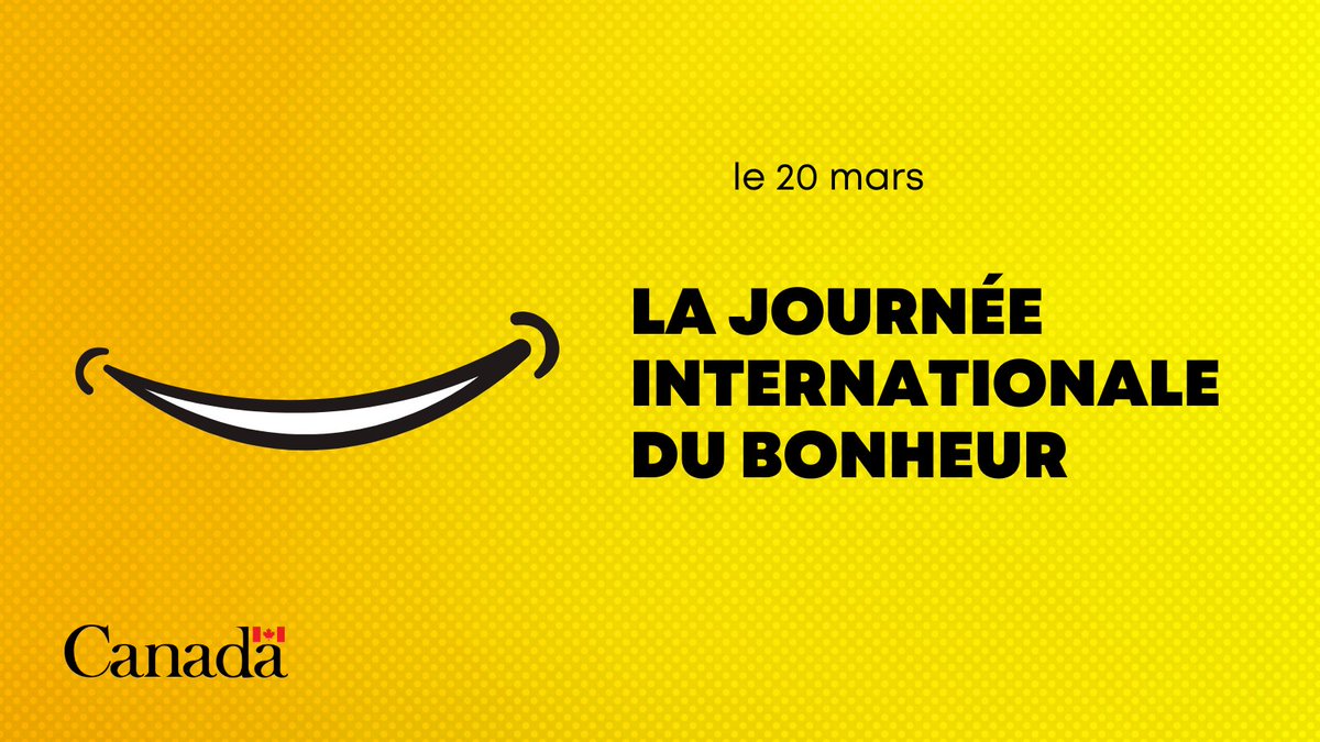 Bonne #JournéeInternationaleduBonheur. Célébrons la joie et la résilience des jeunes personnes #2ELGBTQI+ partout au Canada et dans le monde. Embrasser l’amour et continuez à briller de mille feux.