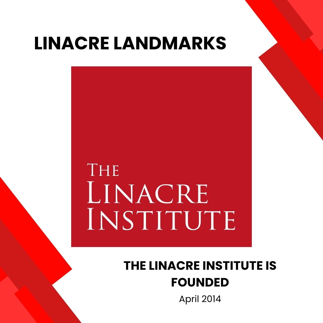 On April 23rd, the Linacre Institute celebrates its 10th birthday! We’ve come a long way over the last 10 years, so to celebrate we’re taking a look back at 10 landmark Linacre moments since 2014.

Our first Linacre landmark is of course the founding of the charity.