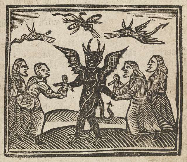 yeoldecrimepod's tweet photo. This week, Lindsay and Madison discuss the North Berwick Witch Trials. Listen now wherever you get your podcasts. https://t.co/pcDh5aTXtB

1. Agnes Sampson and the Devil
2. King James VI presiding over the witch trials
3. Interrogation of Geilis
4. King James VI &amp; Anne of Denmark https://t.co/O2bdJQCBNa