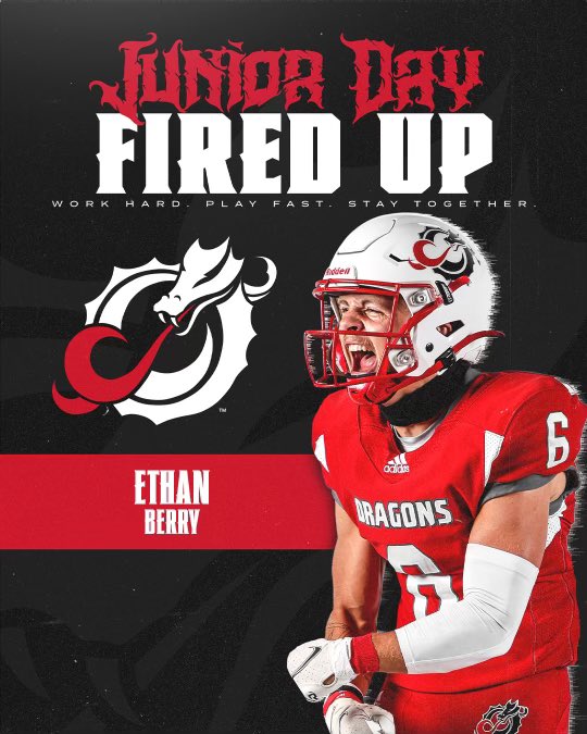 Excited for my Junior Day at <a href="/msum_football/">MSUM Dragon Football</a> ! Thank you for the cool graphic <a href="/CoachScott_88/">AJ Scott</a> ! <a href="/CoachLaqua/">Steve Laqua</a> <a href="/coachjcurrier/">Jesse Currier</a>