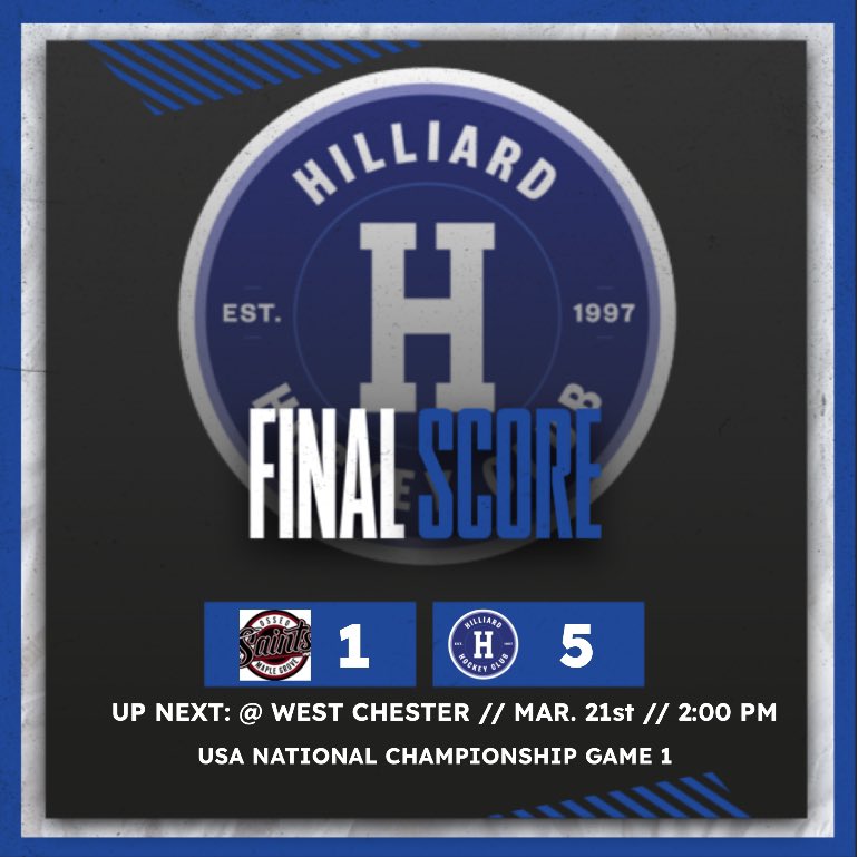 Hilliard wins game one of the USA High school National Championships!