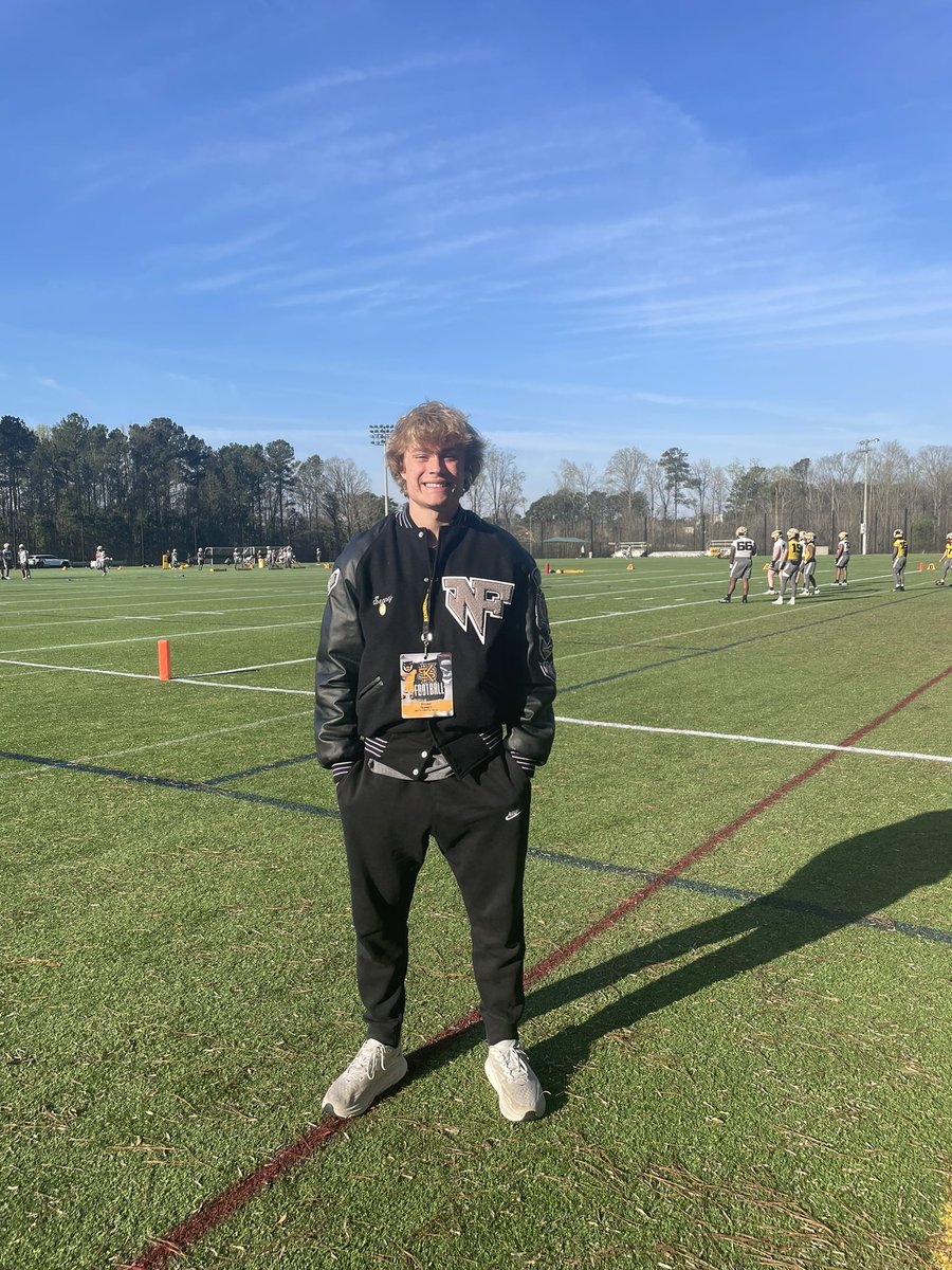 I had a great time watching @kennesawstfb first spring practice. I also got the opportunity to meet some of the coaches. Wishing this team the best of luck this season! @CoachCNorcross @BohannonBrian @Coach_Burks @CoachLiamKlein @Coach_Timmerman @coachrcraft @NFHS_FB_Recruit