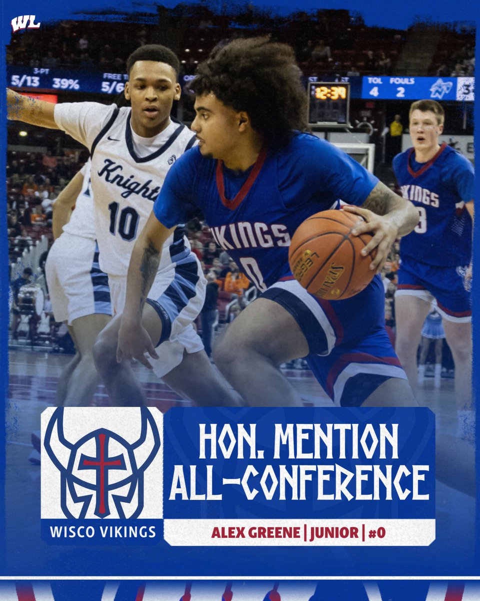 Congratulations to junior Alex Greene on being named Honorable Mention All-Conference! Alex shot 40% from deep on the season and averaged 8.3 points, 3.3 rebounds, and 2.3 assists per game in Woodland action.