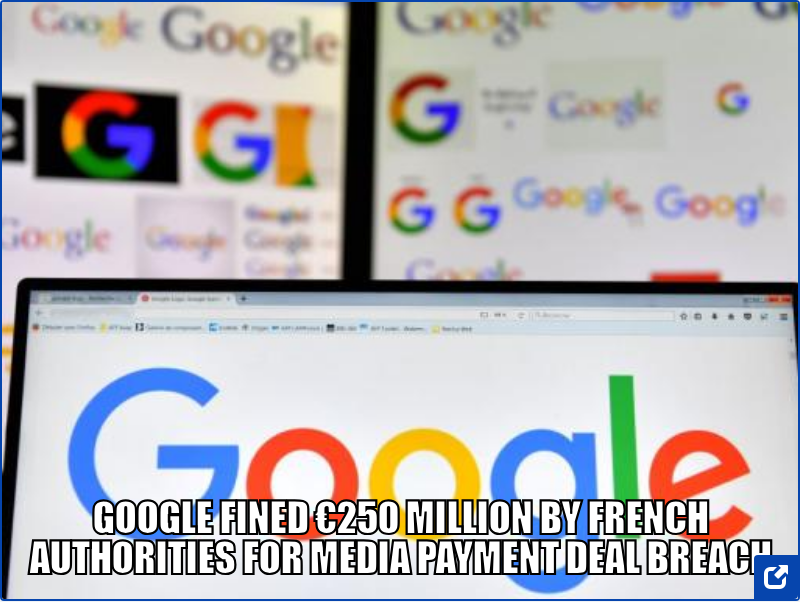 French authorities fined Google €250 million for breaking a deal regarding payment to media businesses for online reproduction of their material. #Google #AgenceFrancePresse #French

newswall.org/summary/french…