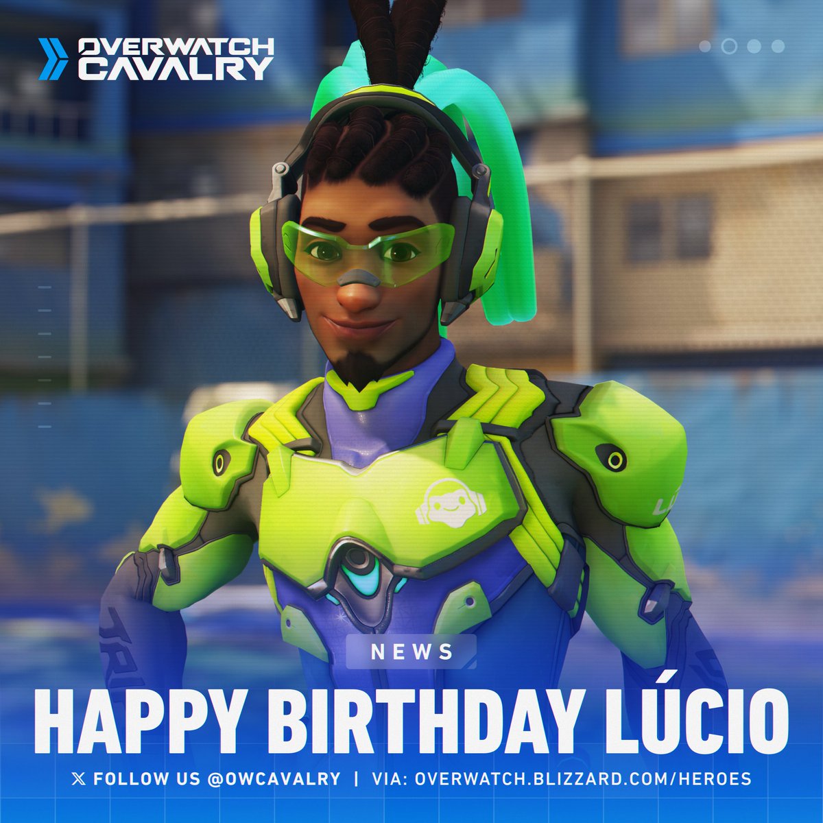 OWCavalry's tweet image. Happy Birthday to Lúcio, the vibrant DJ of #Overwatch2 🐸