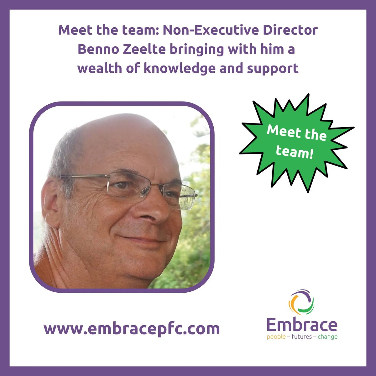 Meet the team: Non-executive Director Benno Zeelte

buff.ly/2twJH2y