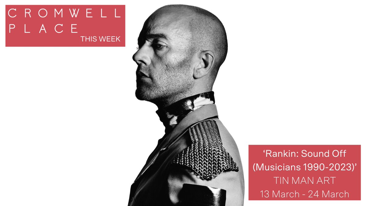 THIS WEEK: 'Rankin: Sound Off (Musicians 1990-2023)'.  TIN MAN ART  presents presents a unique look at the last 30 years of music icons, as seen through the lens of world-renowned photographer, @rankinphoto
More info: cromwellplace.com/whats-on/ranki…