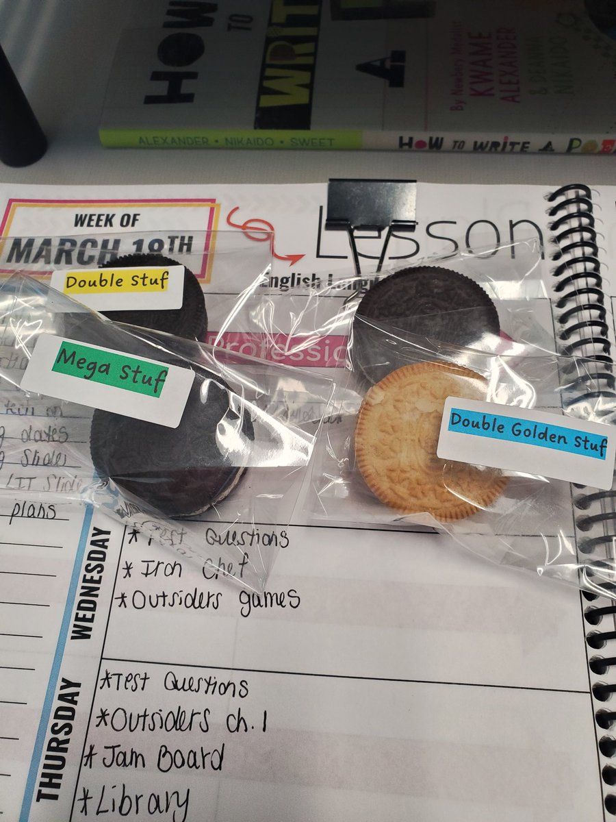 Mrs. Komp (@mrskomp) on Twitter photo Get yourself a teammate like <a href="/amber_boyington/">Mrs. Boyington</a> who plans Oreo cookie tasting competitions. đ Such a fun activity to kick off 4th quarter!! đ Get yourself a teammate like <a href="/amber_boyington/">Mrs. Boyington</a> who plans Oreo cookie tasting competitions. đ Such a fun activity to kick off 4th quarter!! đ